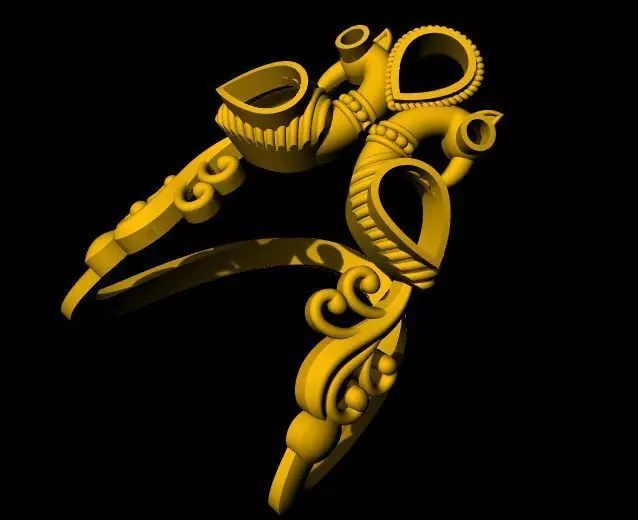 vanki stone ring 3dm file 3D print model
