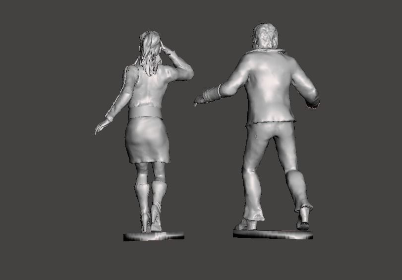 SPACE 1999 Tony Verdeschi and Maya toy figurines 3D print model_1