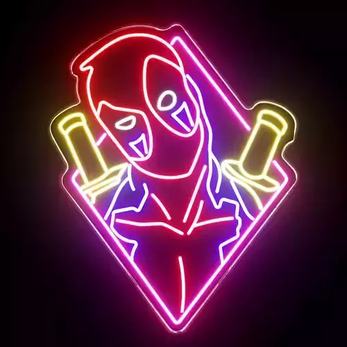 Deadpool Neon Sign