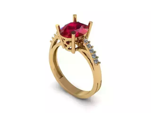 Ruby and Daimonds ring