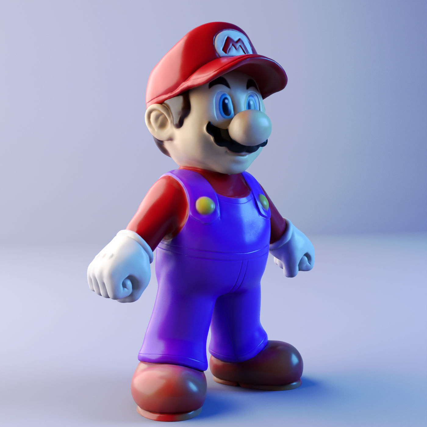 Mario classic 3D print model_1