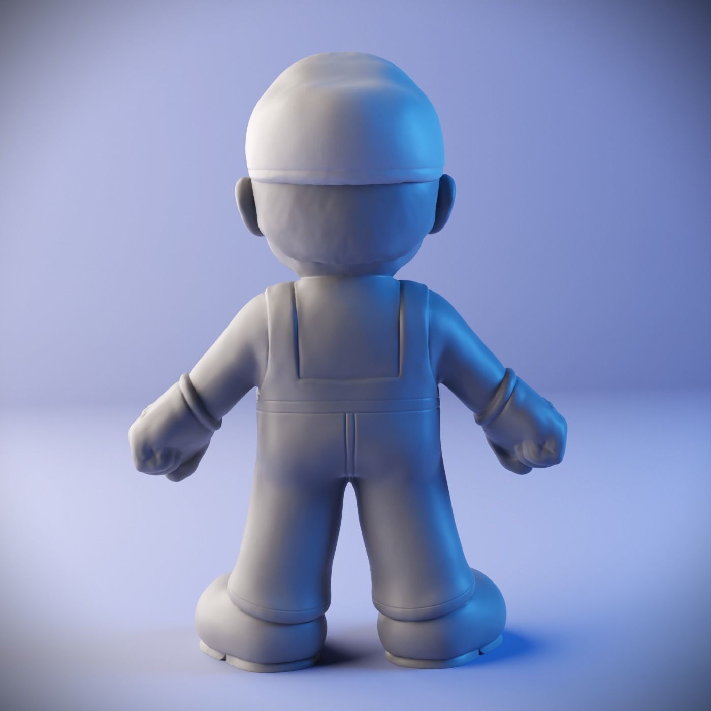 Mario classic 3D print model_5