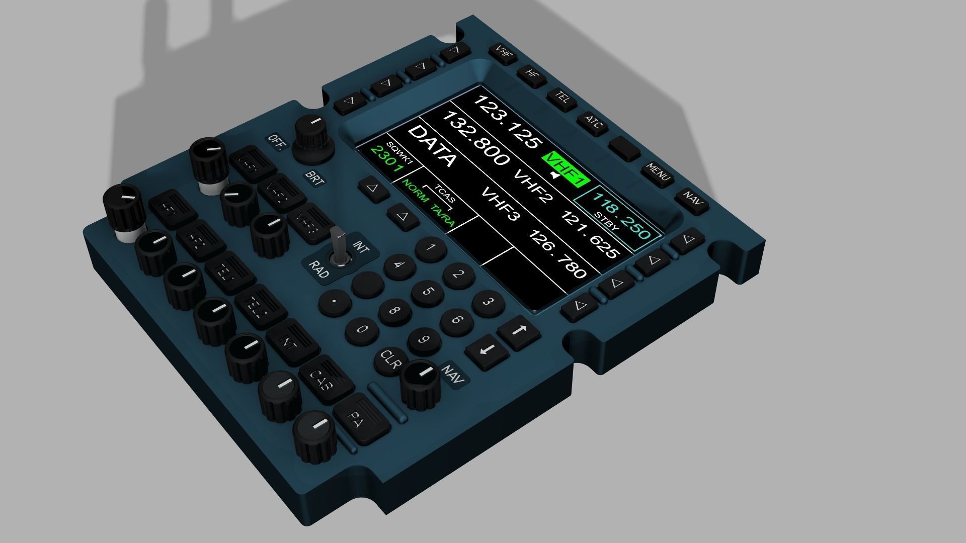 A320 DRAIMS Panel 3D print model_1