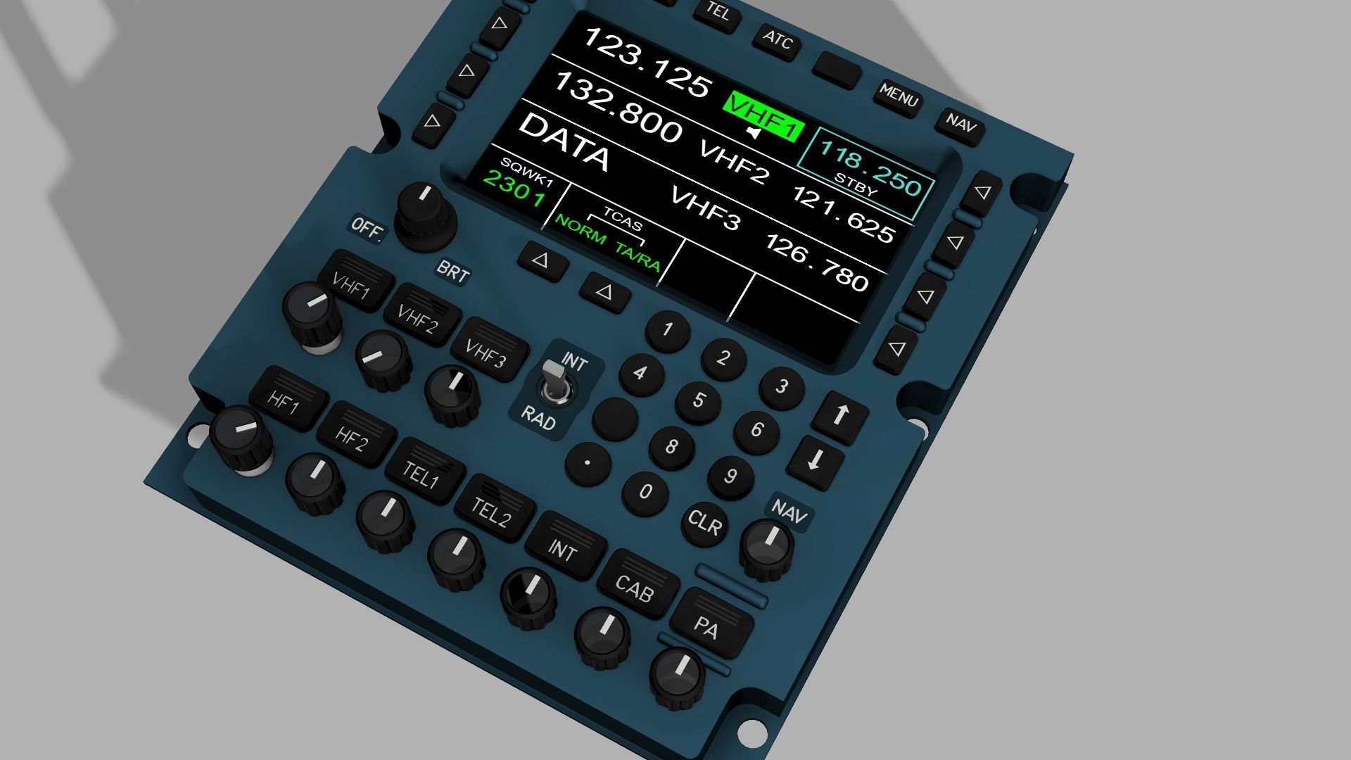 A320 DRAIMS Panel 3D print model_4