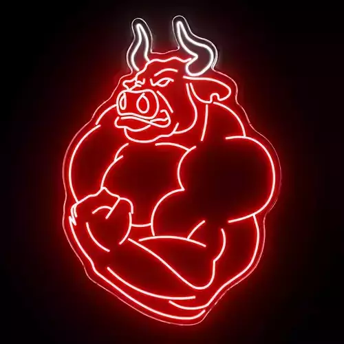 Bull Neon Sign