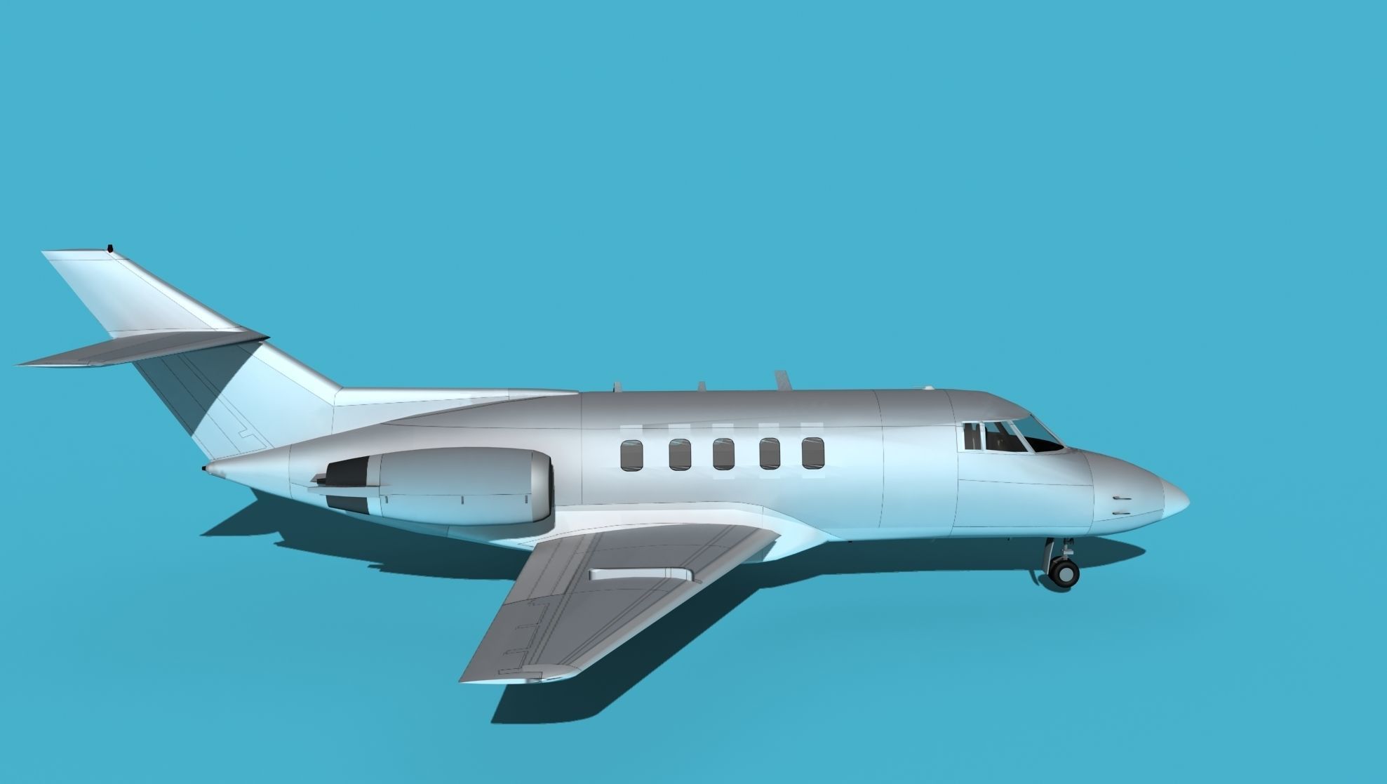British Aerospace 125 Dominie V00 3D model_4
