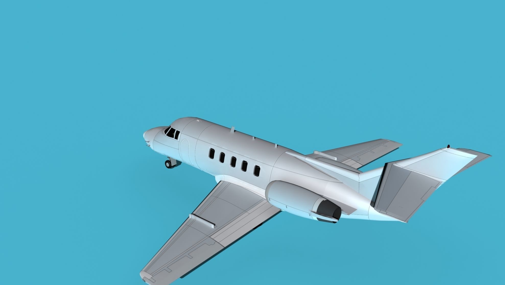 British Aerospace 125 Dominie V00 3D model_8