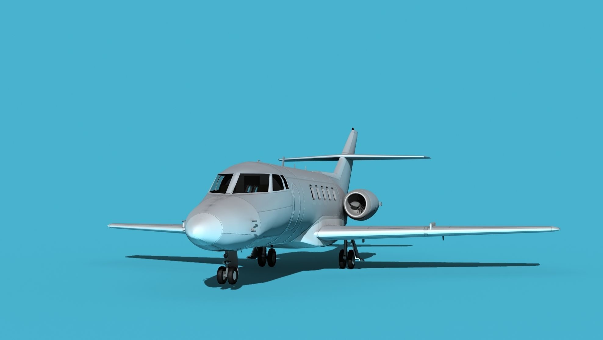 British Aerospace 125 Dominie V00 3D model_1