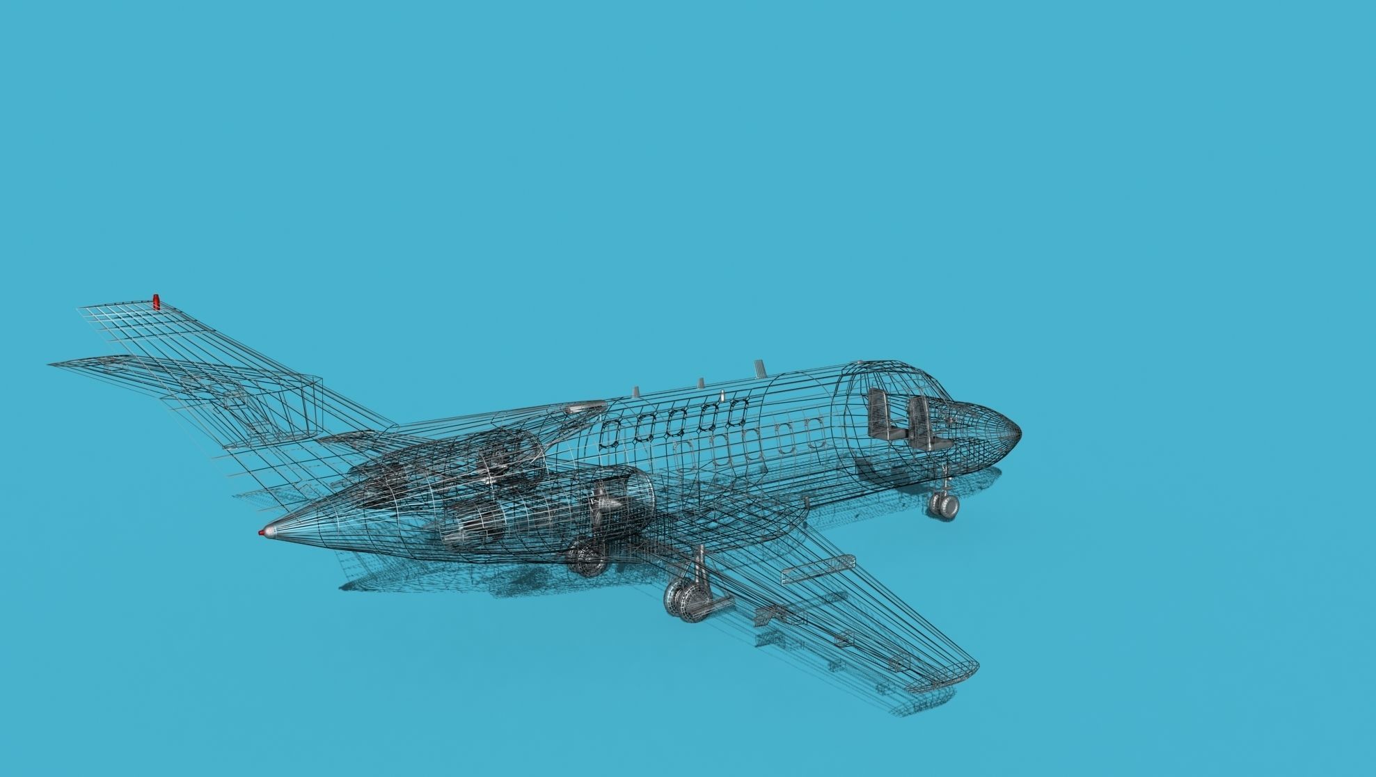 British Aerospace 125 Dominie V00 3D model_16