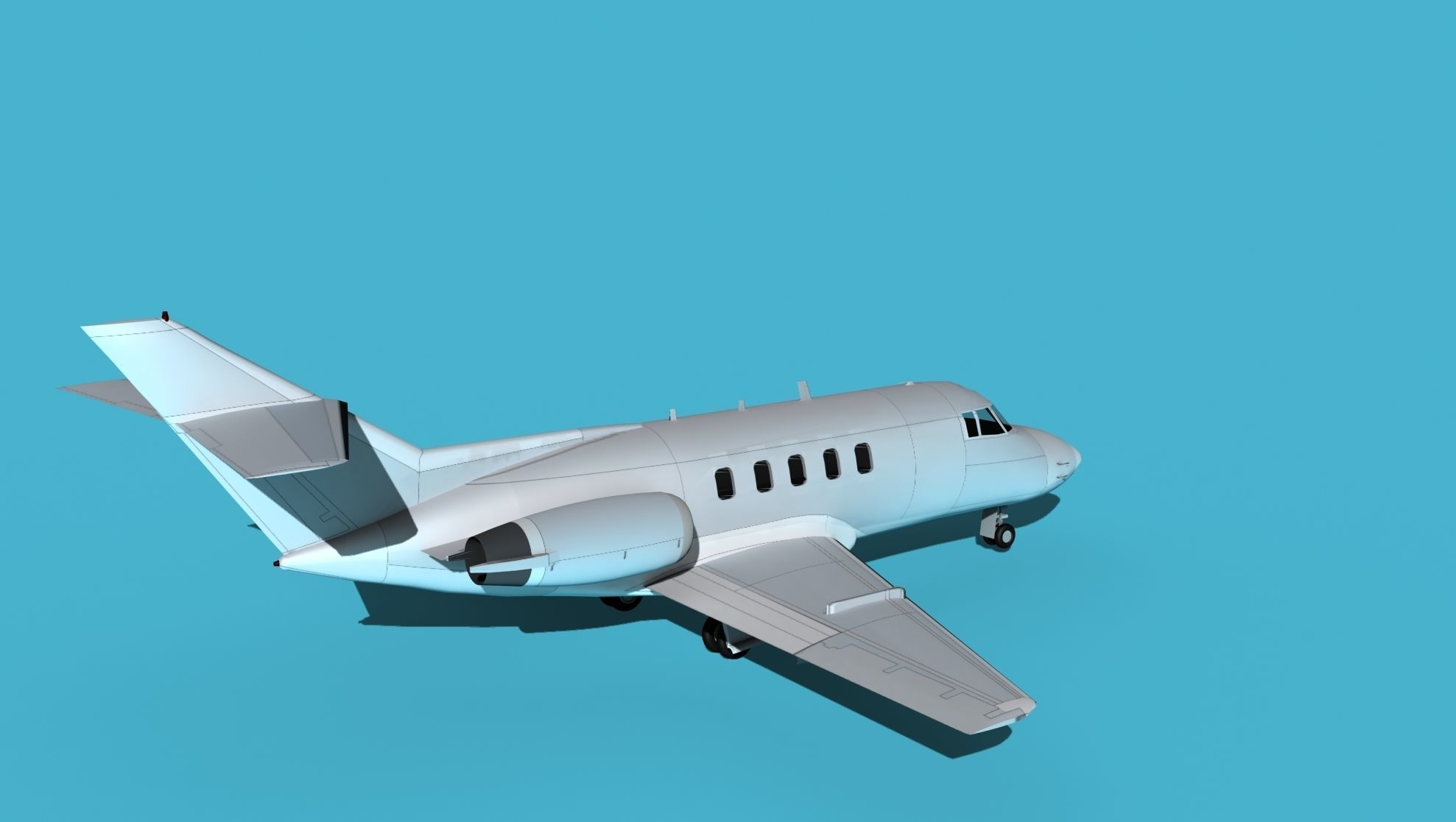 British Aerospace 125 Dominie V00 3D model_5