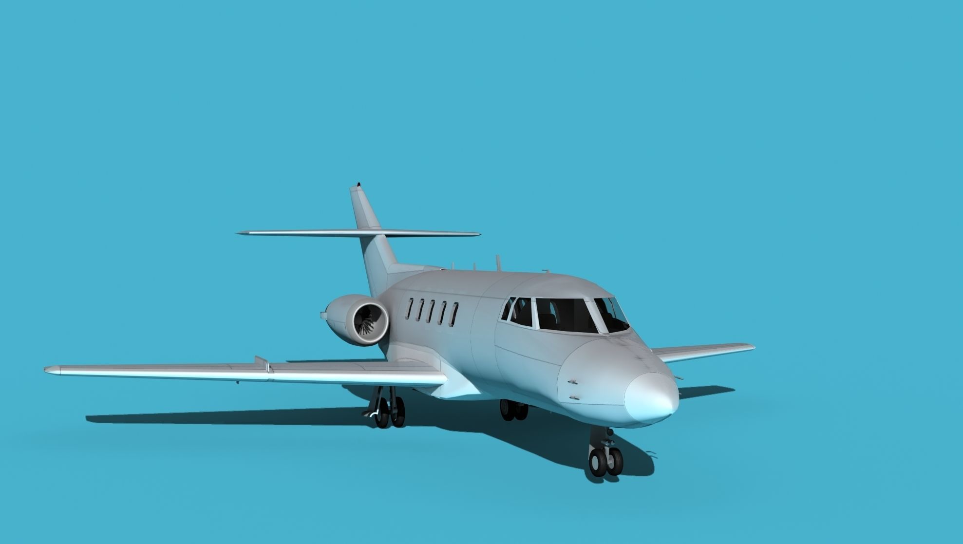 British Aerospace 125 Dominie V00 3D model_2