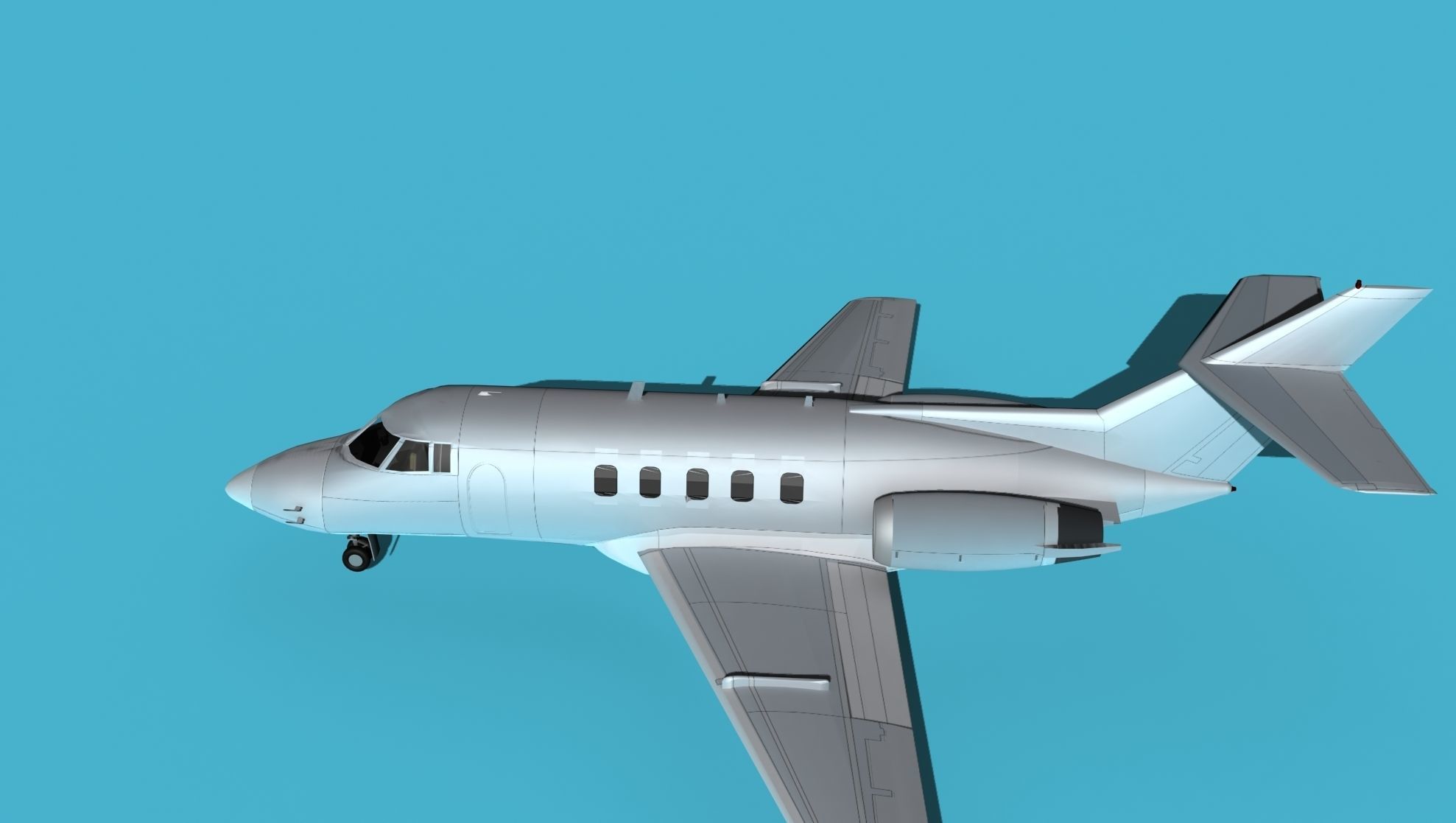British Aerospace 125 Dominie V00 3D model_9