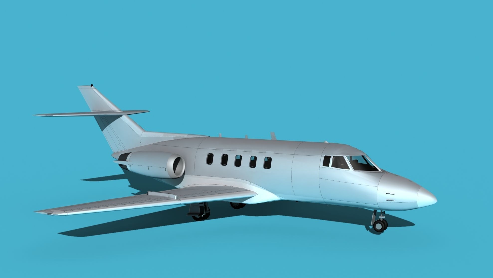 British Aerospace 125 Dominie V00 3D model_3