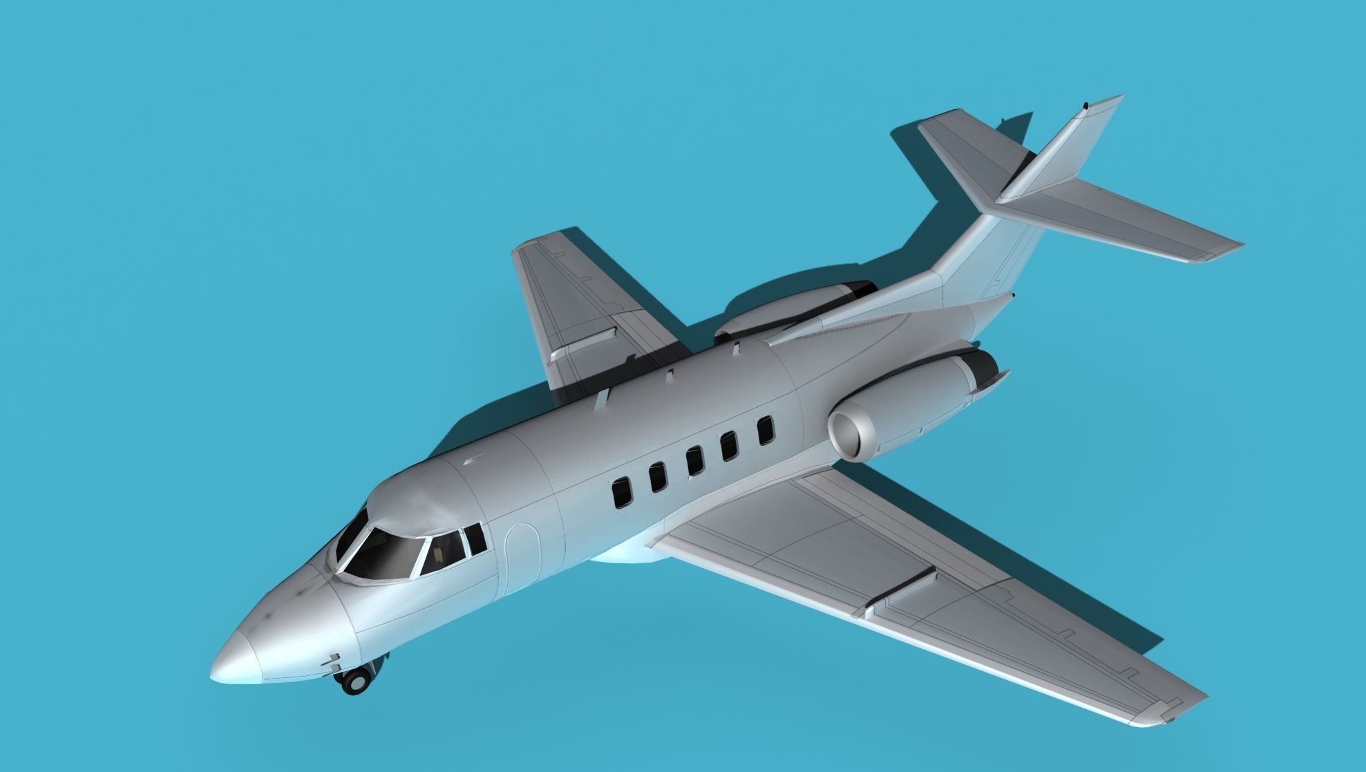 British Aerospace 125 Dominie V00 3D model_10