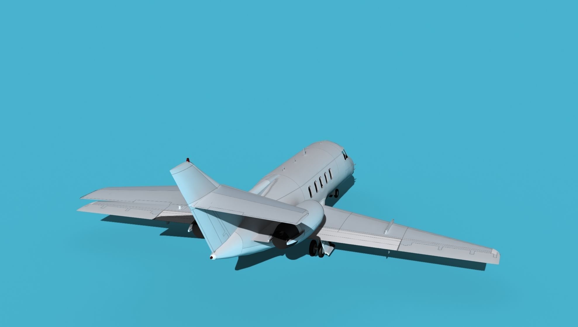 British Aerospace 125 Dominie V00 3D model_6