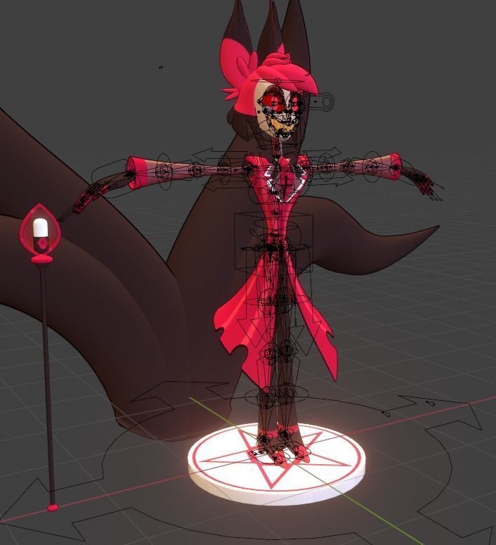 Alastor Hazbin Hotel Low-poly 3D model_4