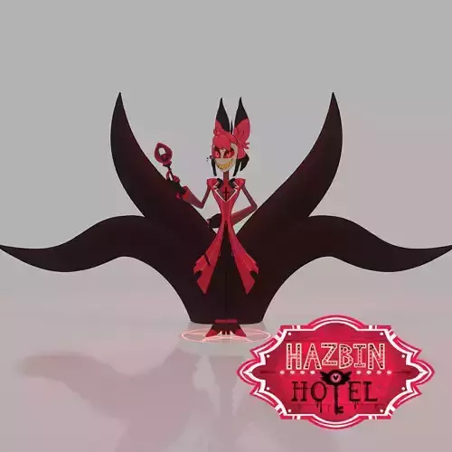 Alastor Hazbin Hotel Low-poly 3D model