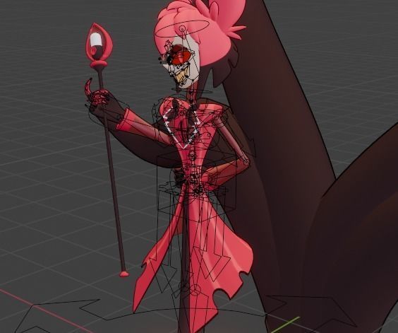 Alastor Hazbin Hotel Low-poly 3D model_5