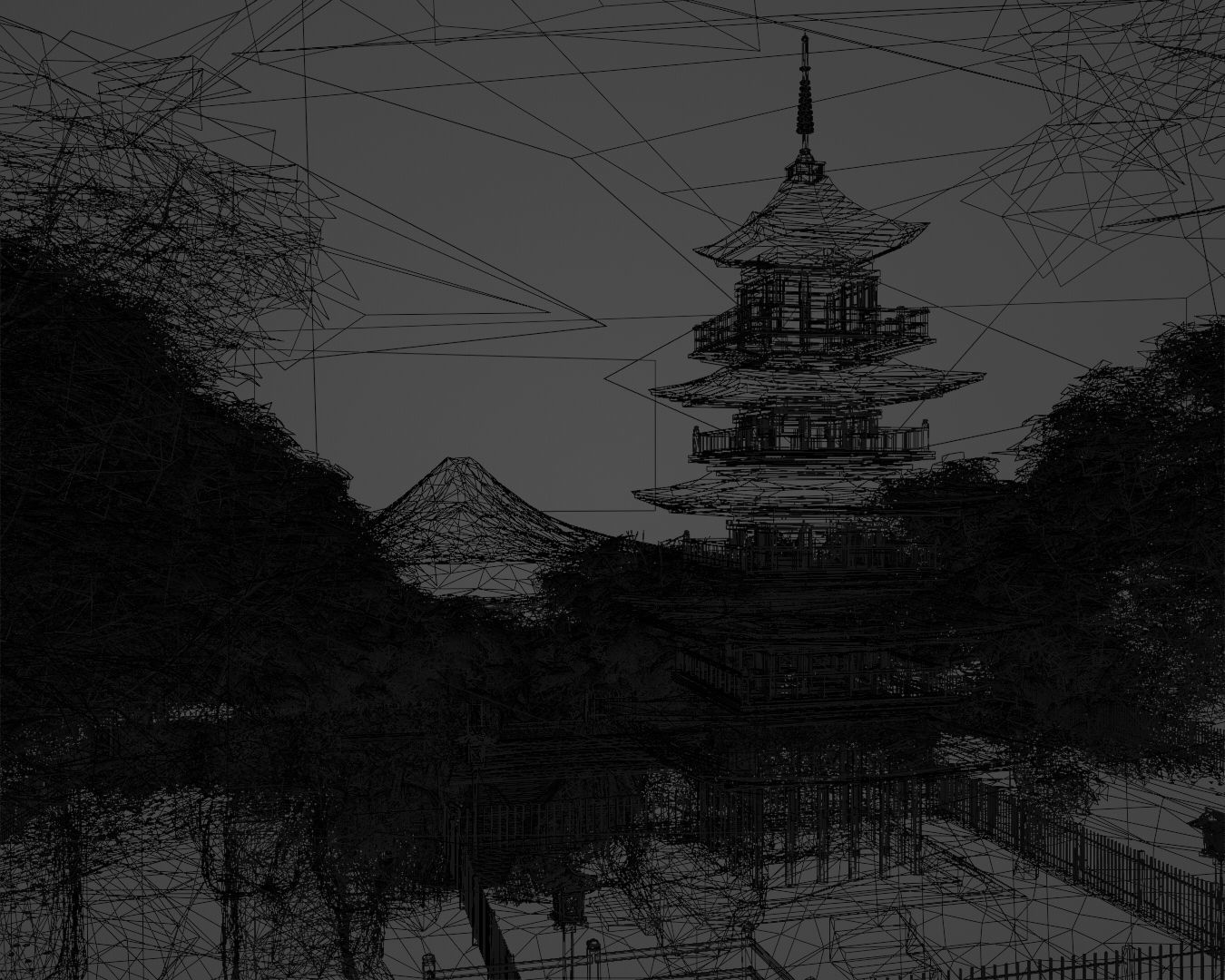 Arakurayama Sengen Park Japan 3d 3D model_7