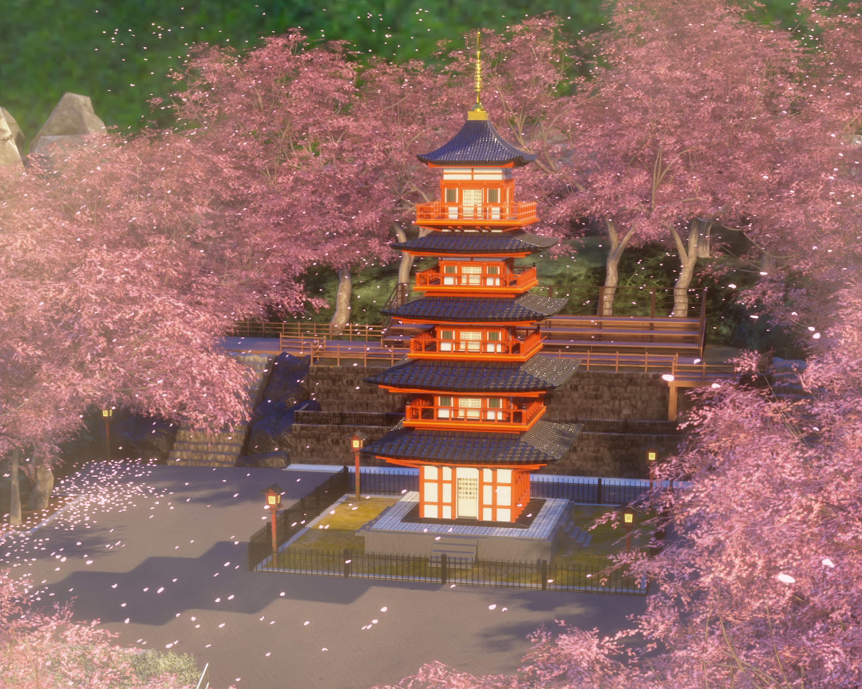 Arakurayama Sengen Park Japan 3d 3D model_3