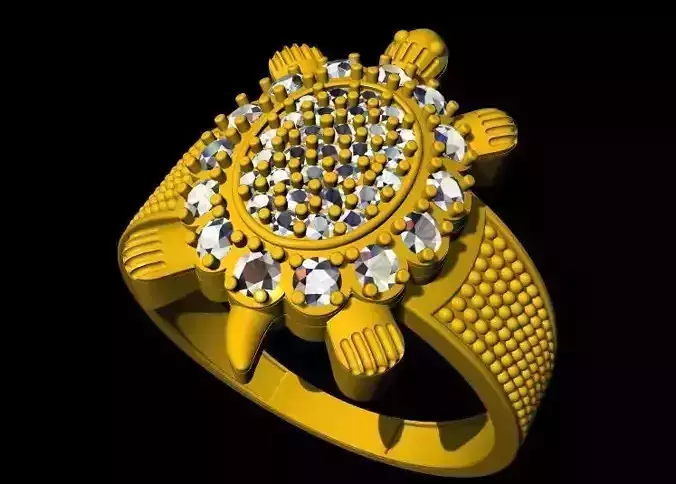 tortoise ring 3dm file 