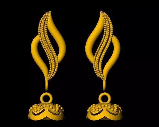 earrings 3dm file 3D print model