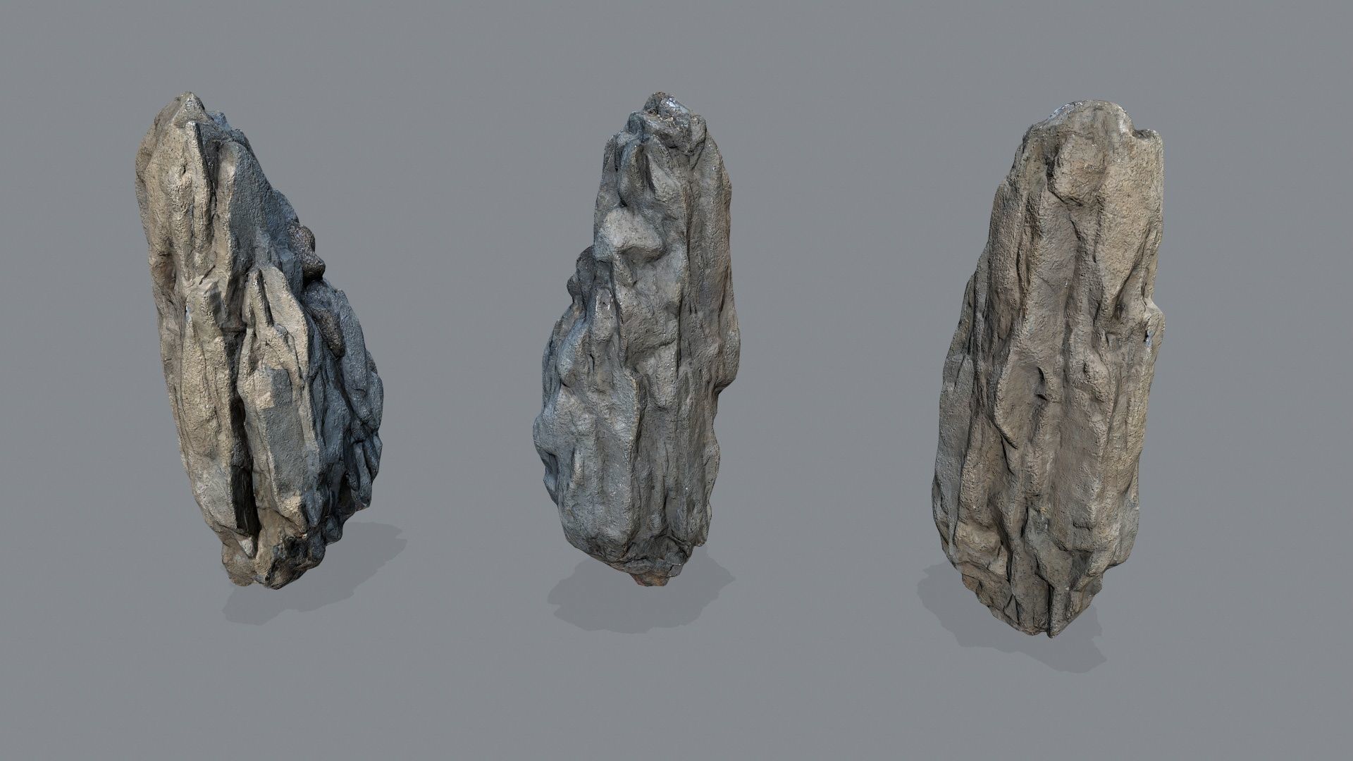 cliff rocks Low-poly 3D model_5