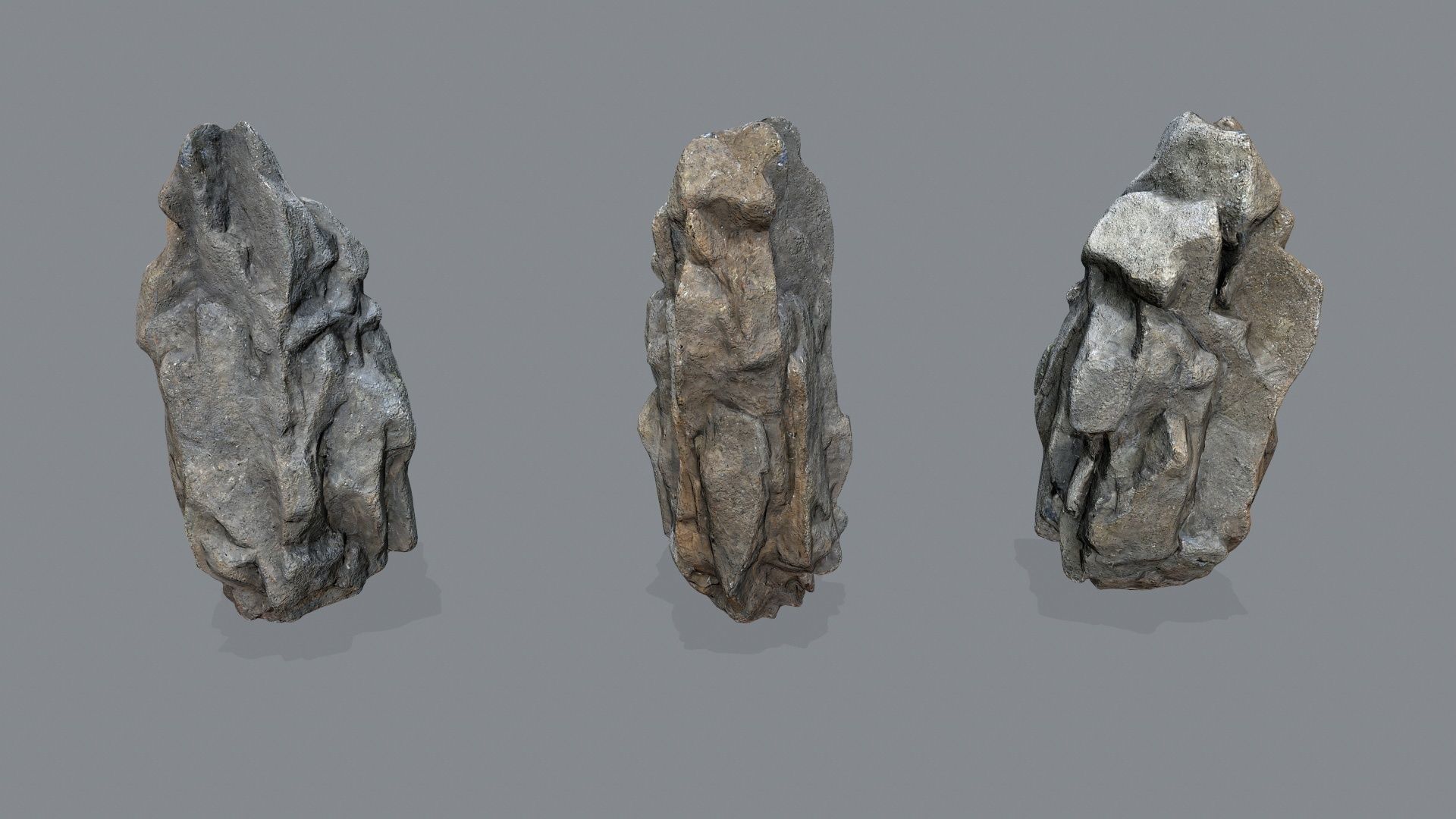 cliff rocks Low-poly 3D model_10