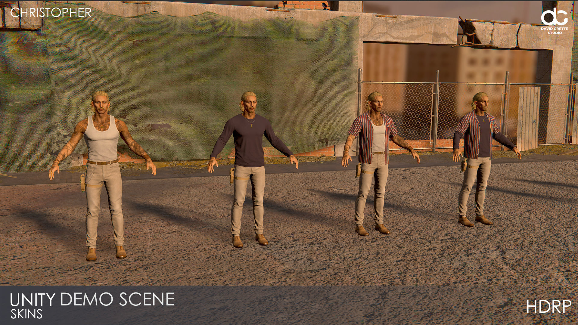 Adventure Character Christopher from Pack 1 Low-poly 3D model_41