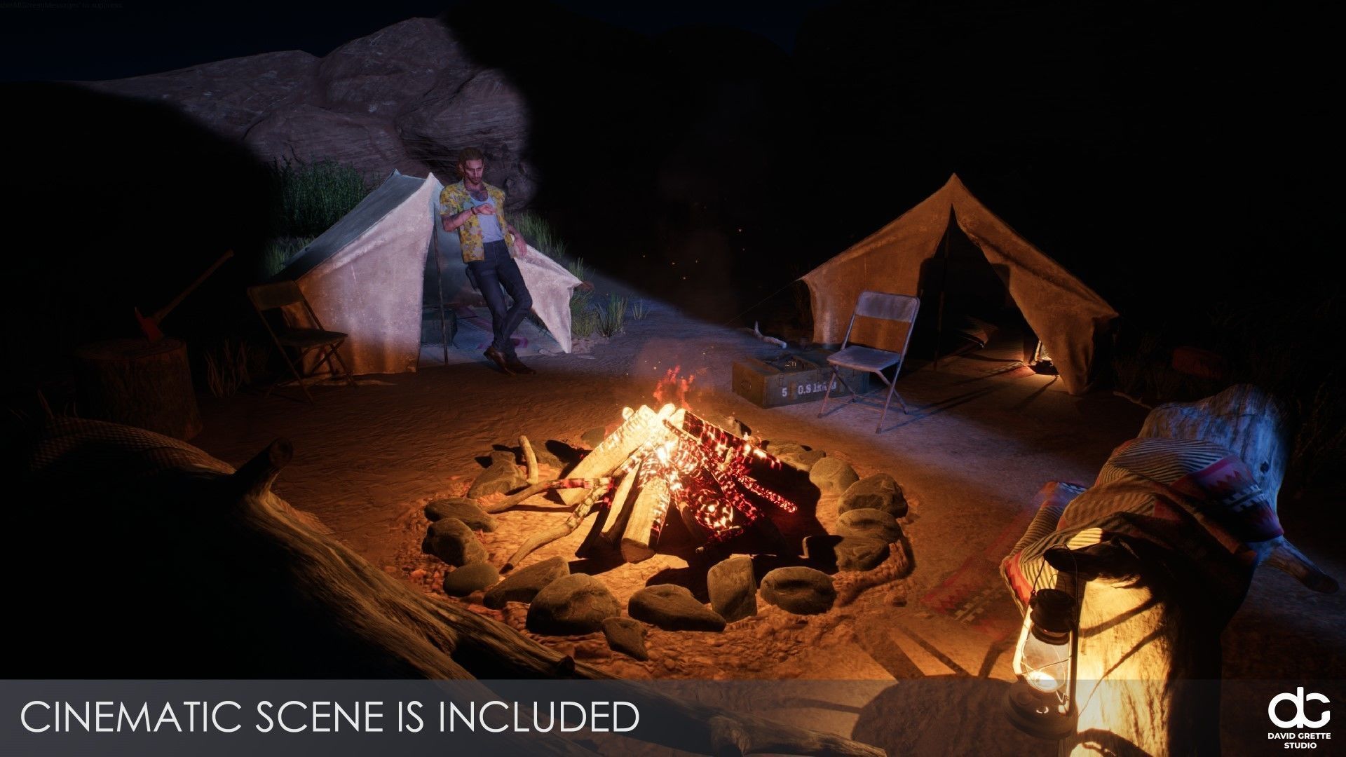 Adventure Character Christopher from Pack 1 Low-poly 3D model_11