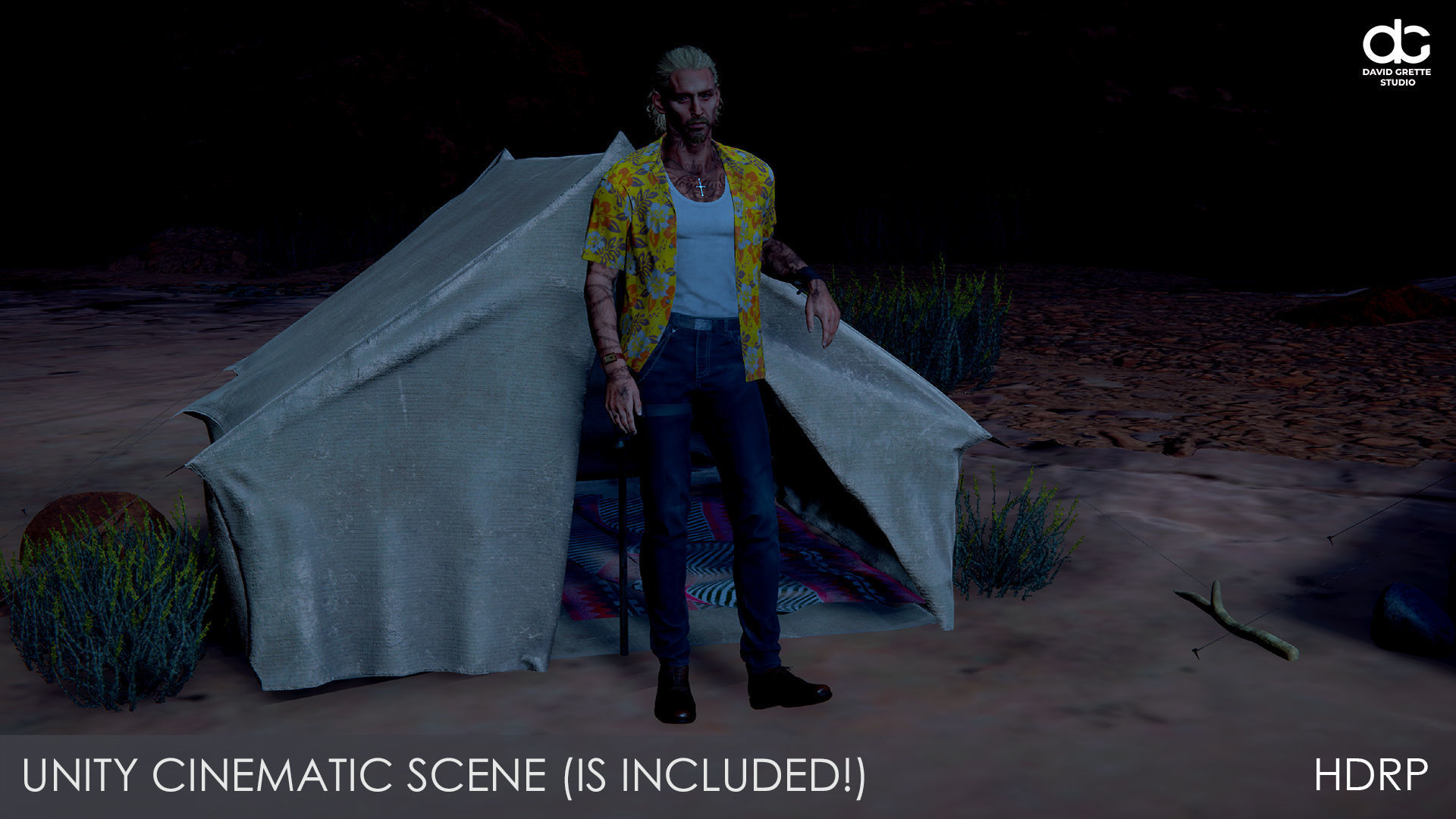 Adventure Character Christopher from Pack 1 Low-poly 3D model_36