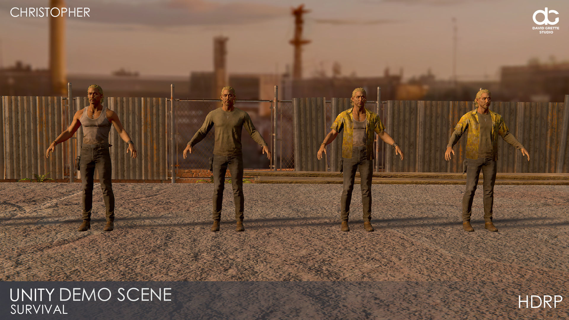 Adventure Character Christopher from Pack 1 Low-poly 3D model_27