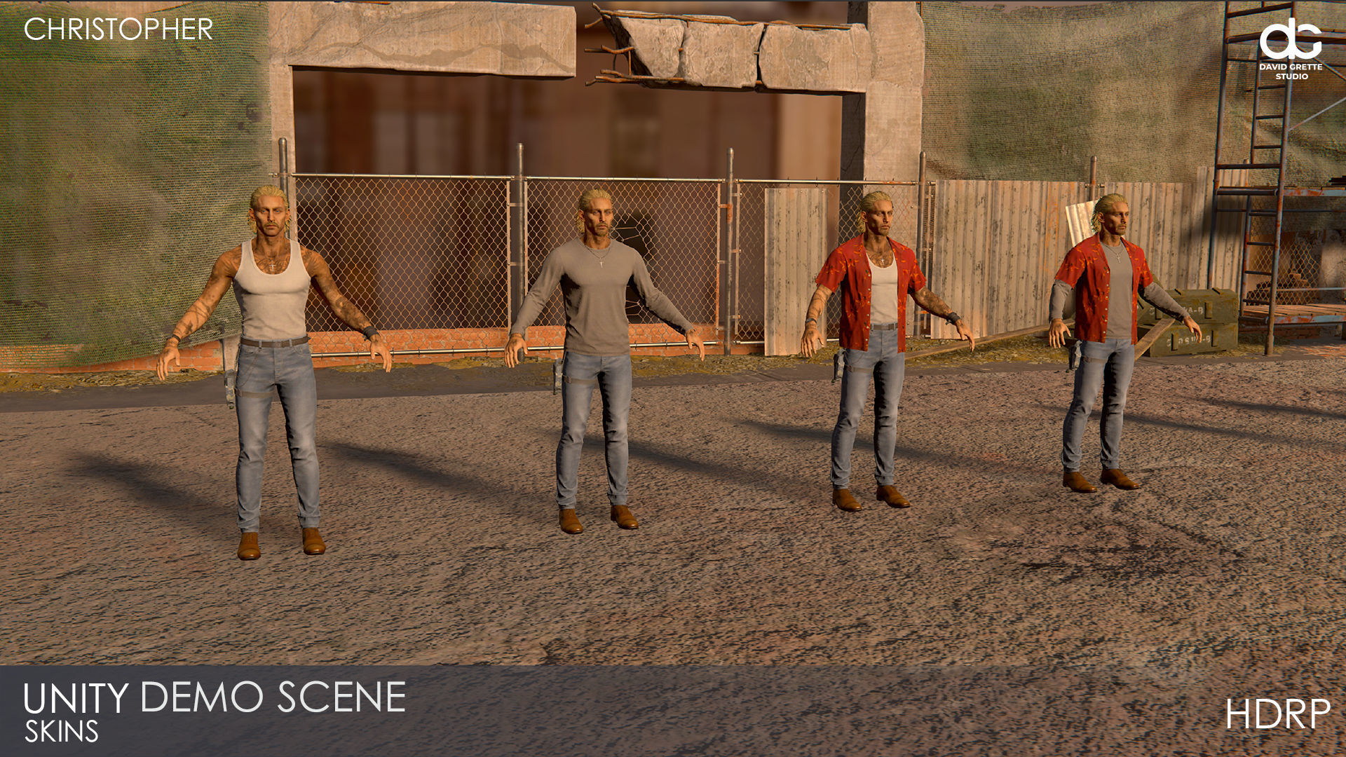 Adventure Character Christopher from Pack 1 Low-poly 3D model_39