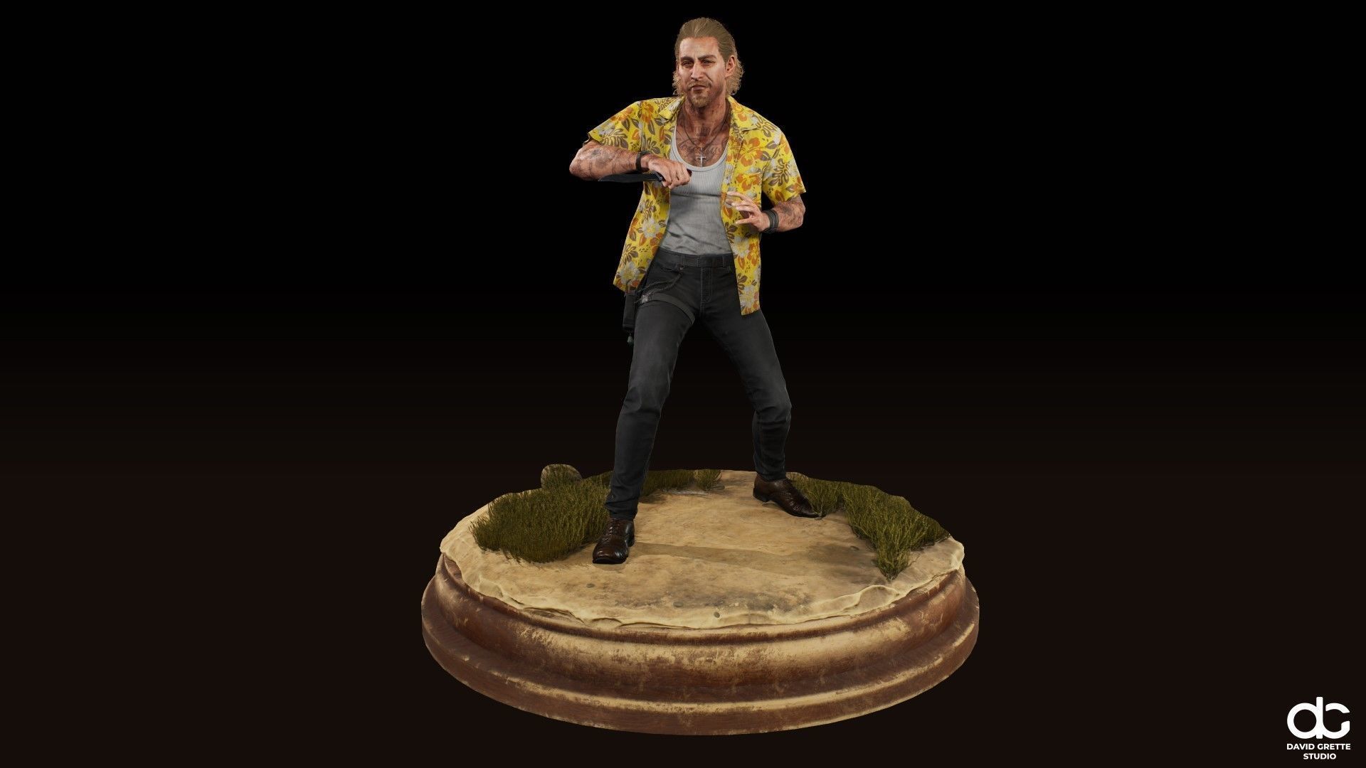 Adventure Character Christopher from Pack 1 Low-poly 3D model_3