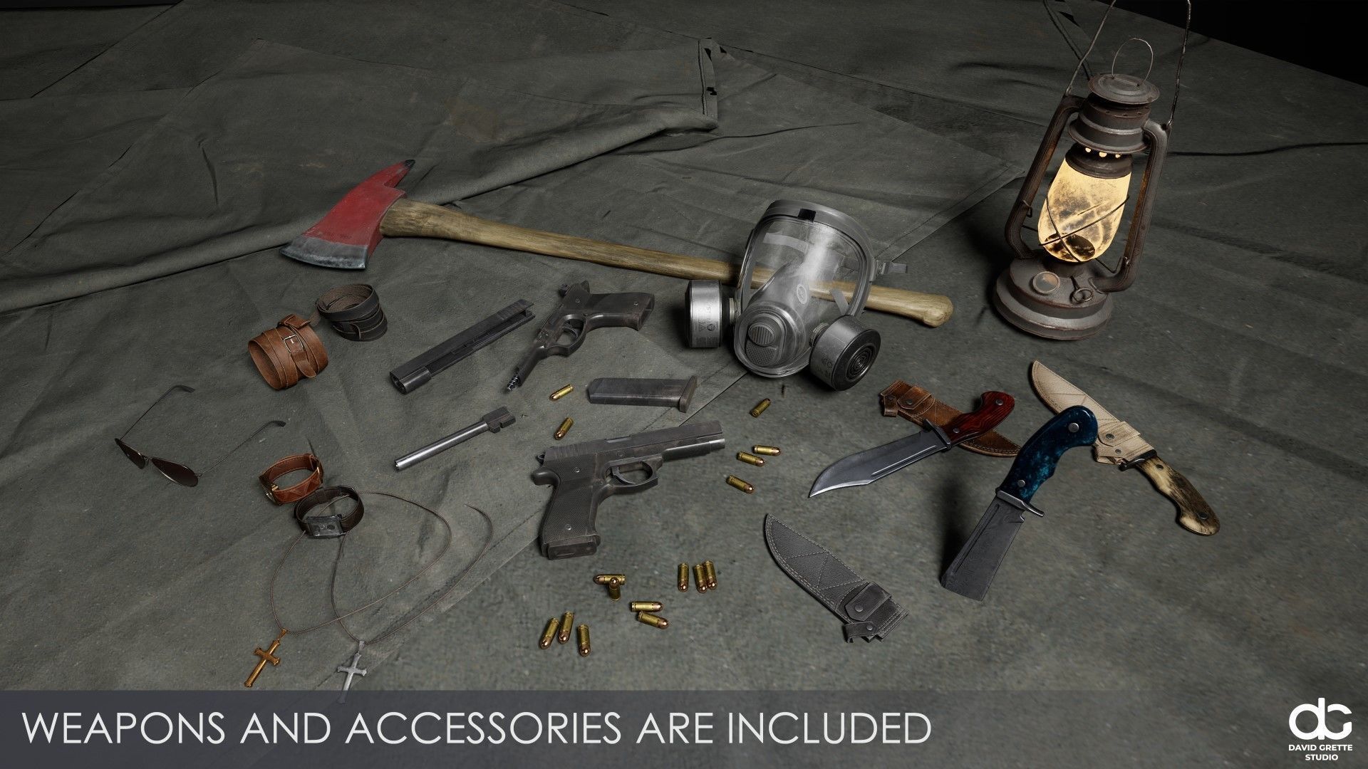 Adventure Character Christopher from Pack 1 Low-poly 3D model_9