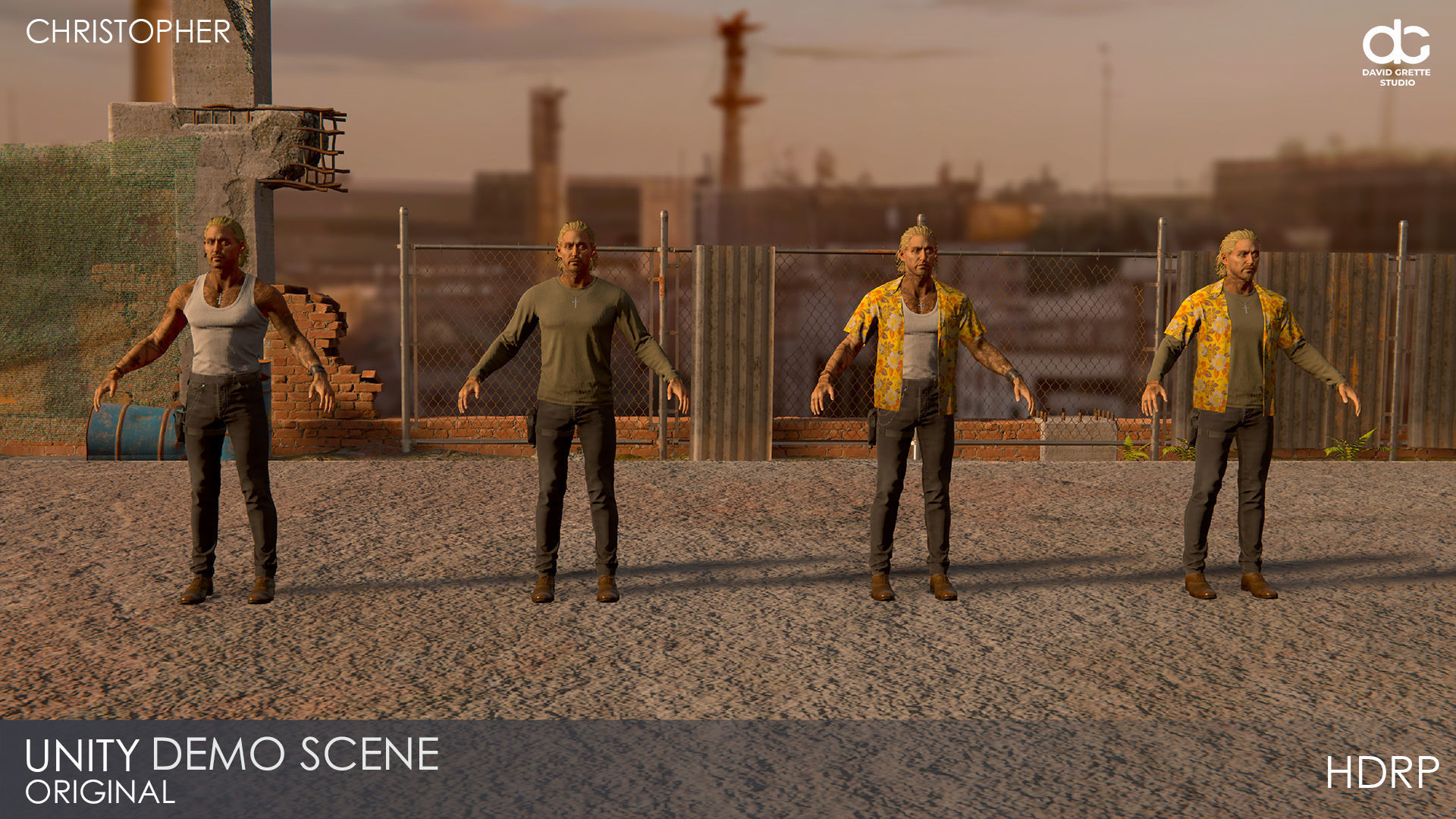 Adventure Character Christopher from Pack 1 Low-poly 3D model_32