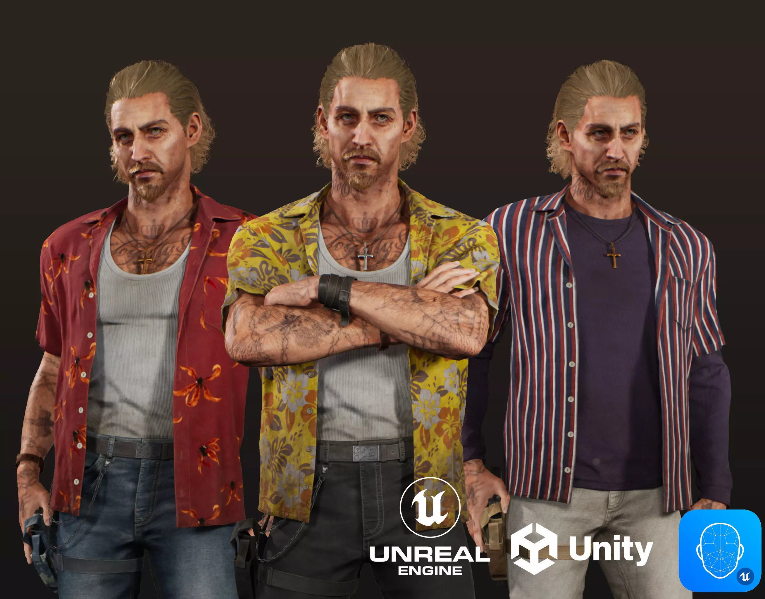 Adventure Character Christopher from Pack 1 Low-poly 3D model_0