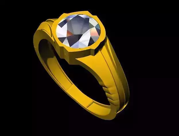 ladies stone ring 3dm file
