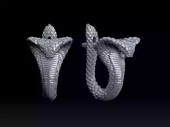 earrings cobra 3D print model
