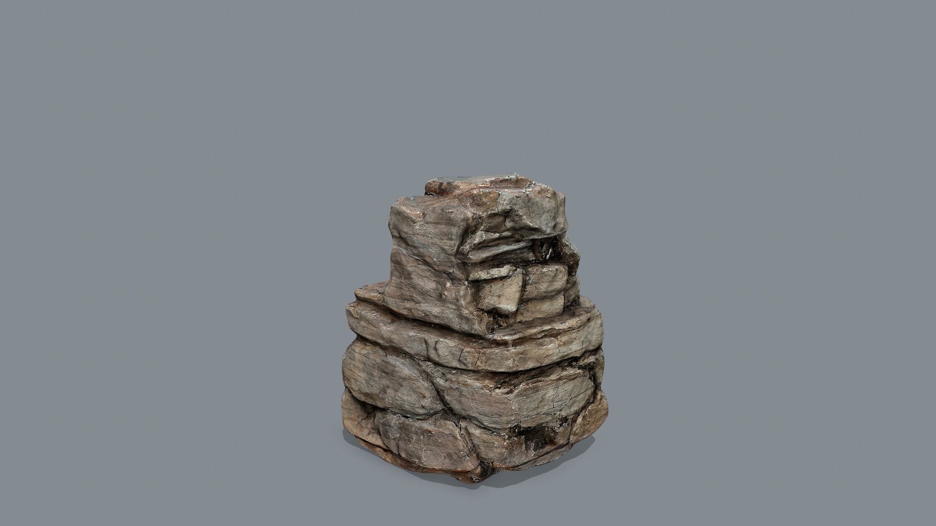 desert rocks Low-poly 3D model_13