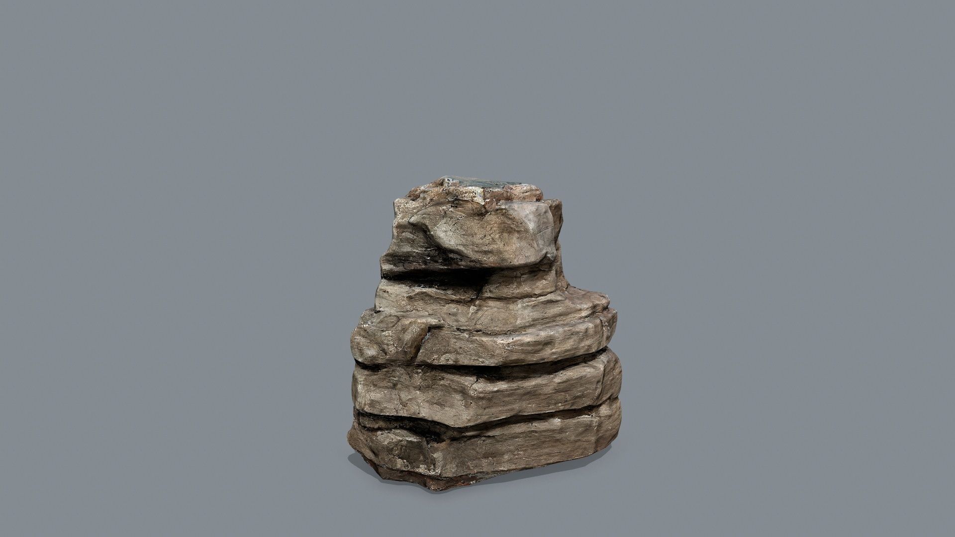 desert rocks Low-poly 3D model_14