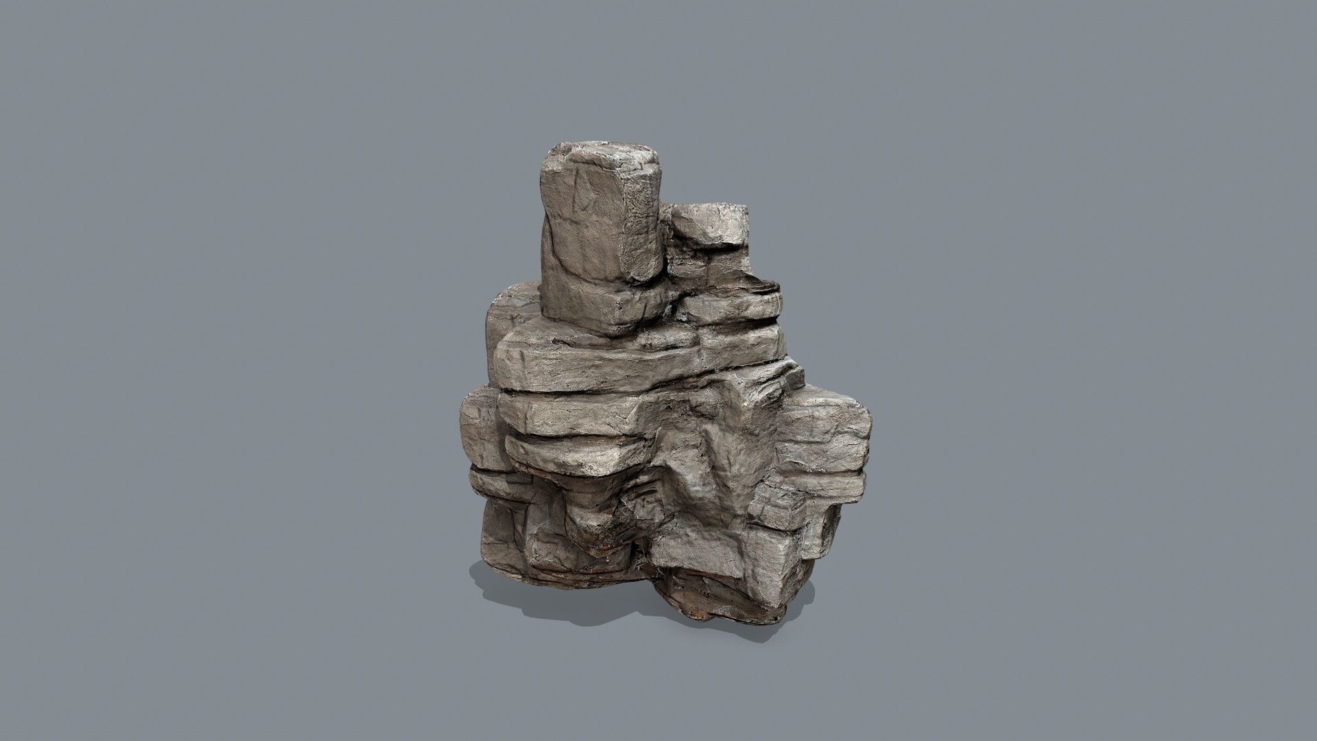 desert rocks Low-poly 3D model_8