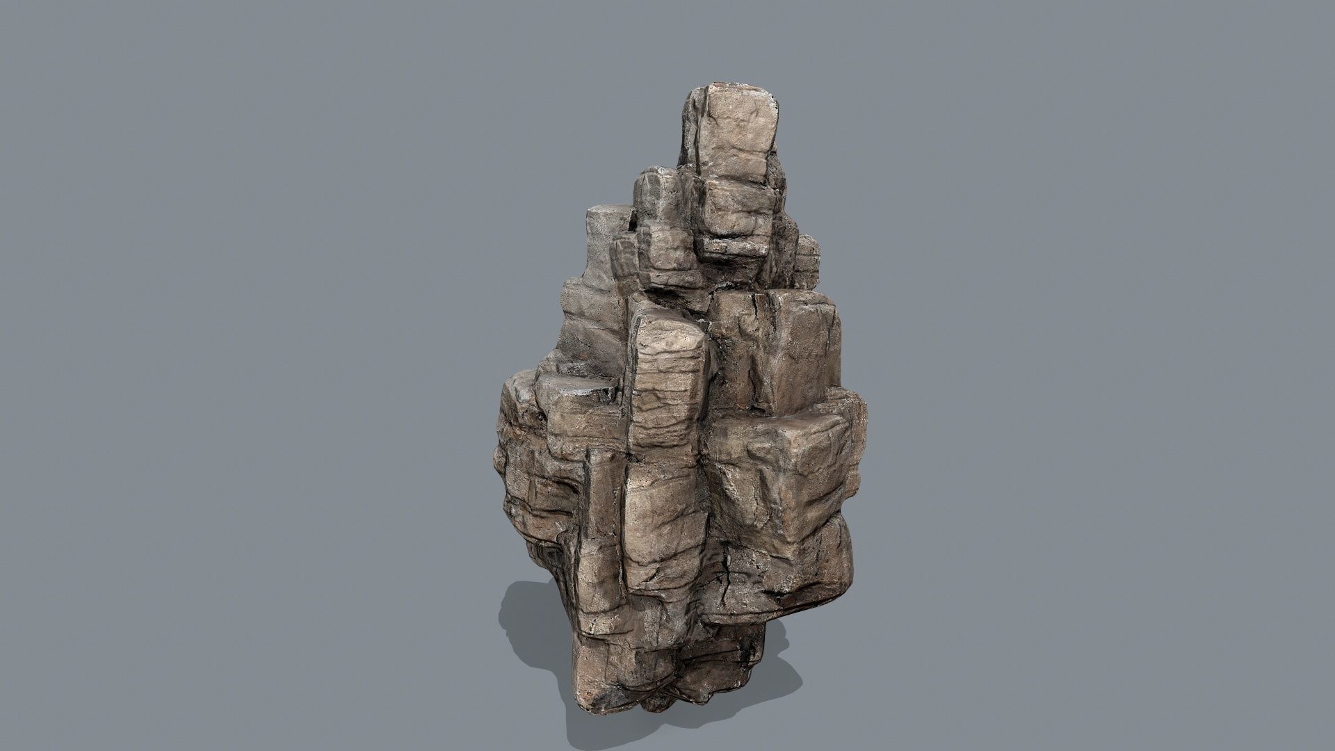 desert rocks Low-poly 3D model_9