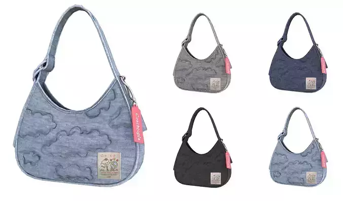 Coachtopia Ergo Bag With Cloud Quilting - 3d Model