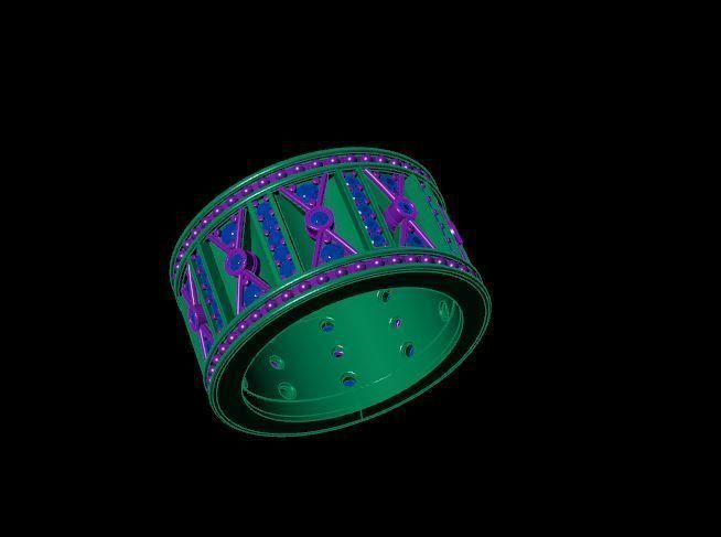 Rings 3D print model_2