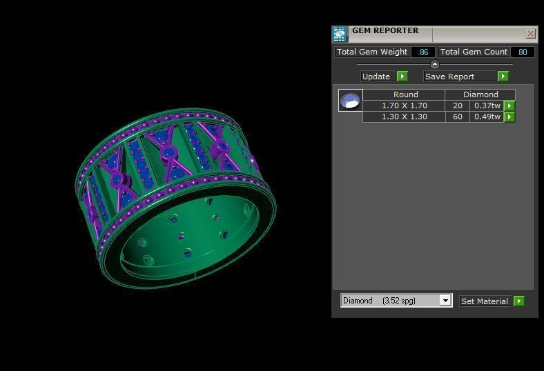 Rings 3D print model_3
