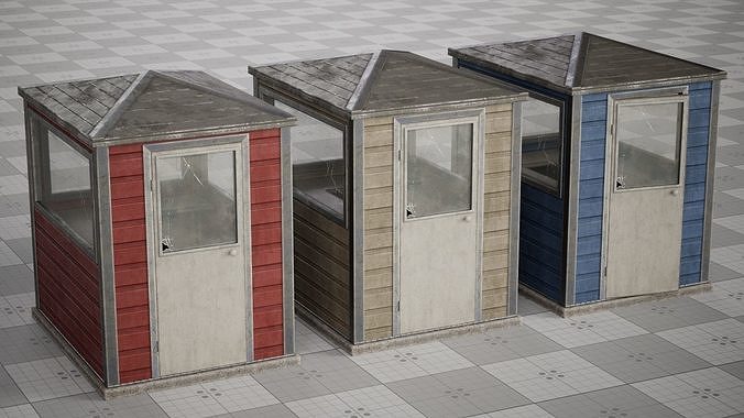 Realistic Cabin Low-poly 3D model