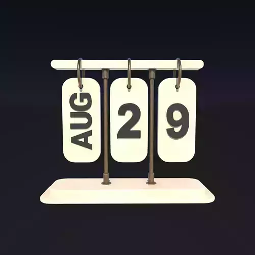 Desk Calendar model 3D model