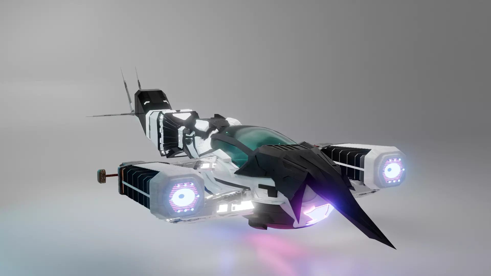 space ship 3D model