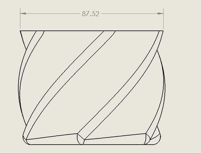 Modern Angular Flower Vase ready for 3D printing 3D model_13